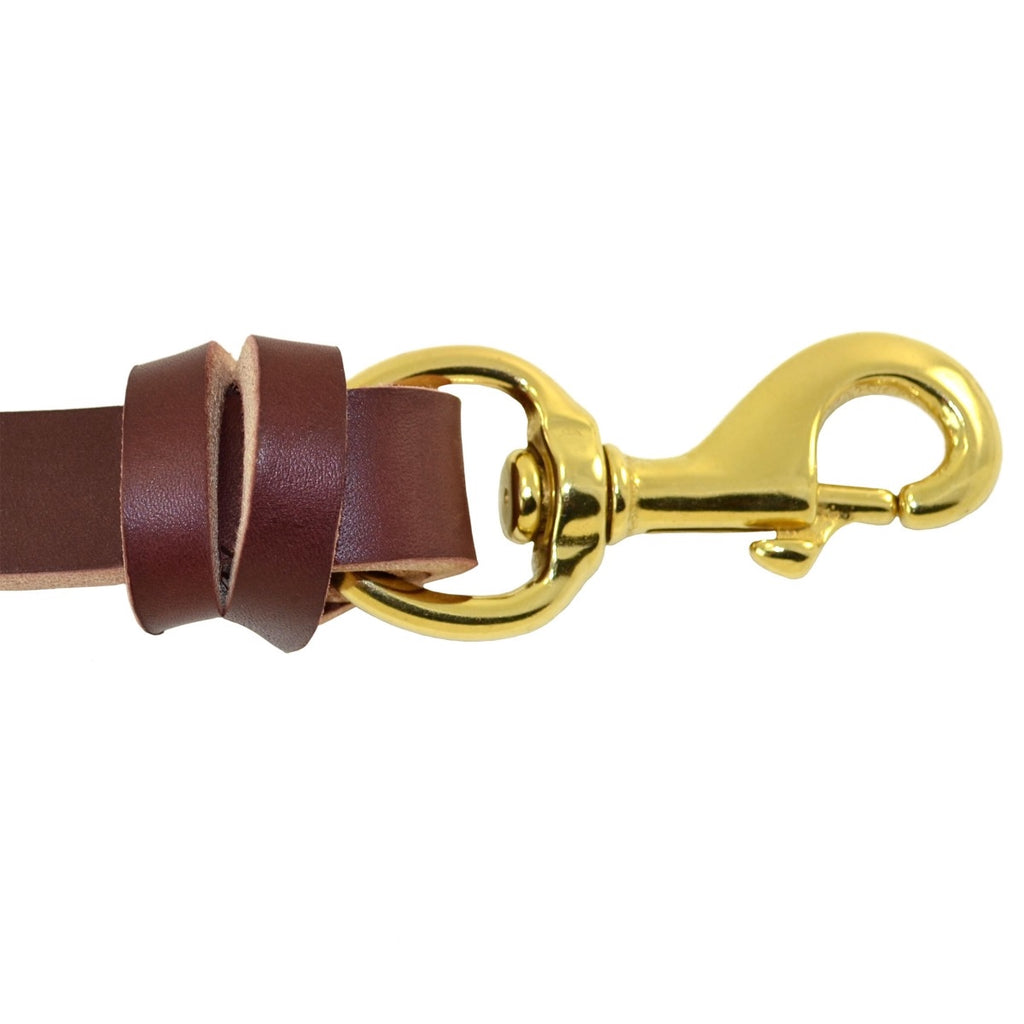 Knotted Heavy Leather Leash